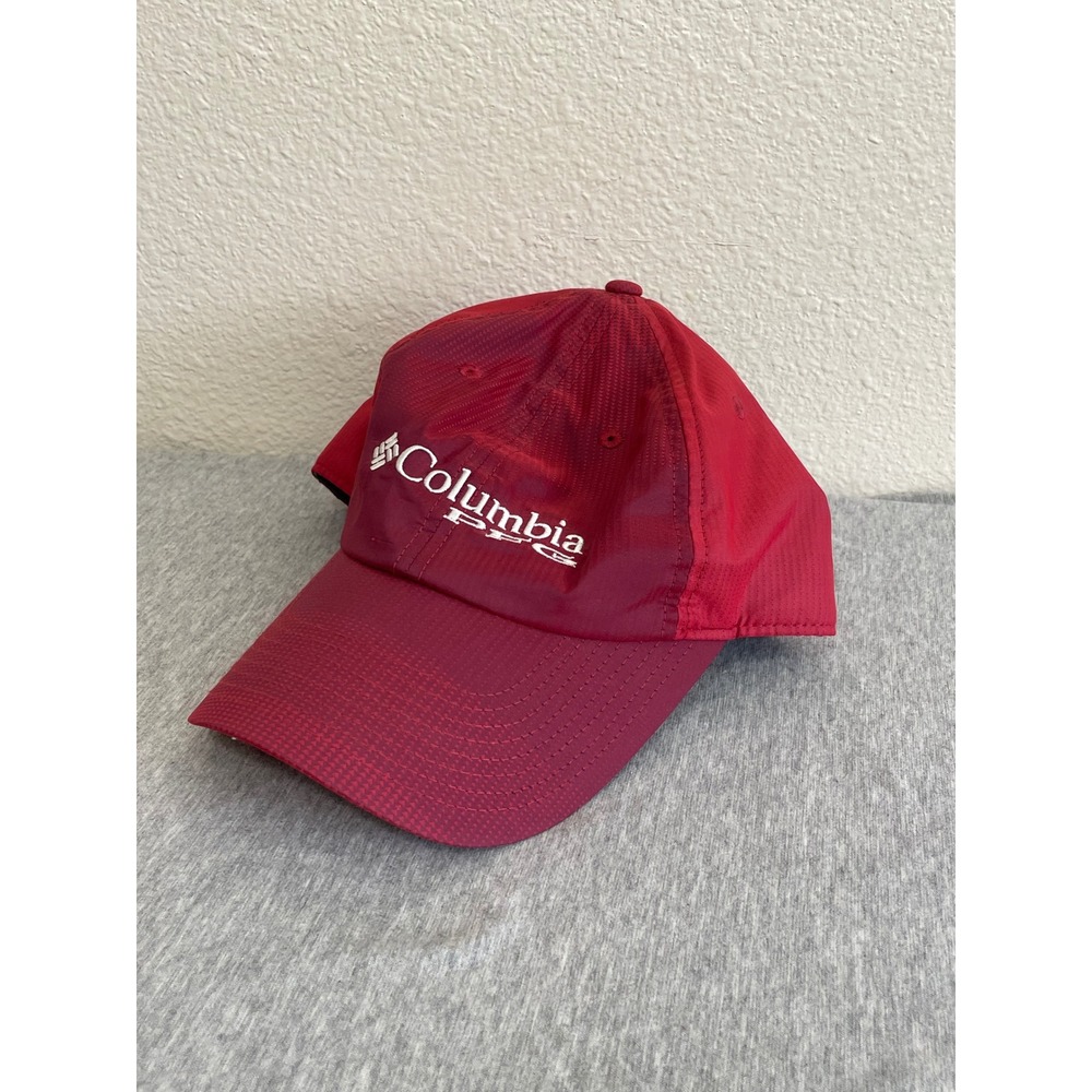 Columbia PFG Fishing Hat Unisex OSFA Red Excellent Adjustable Strapback Cap
